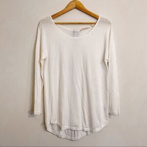 Soft Surroundings Marguiles Exposed Zipper Marshmallow Tunic Sweater Size M